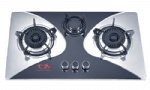 Stainless Steel Gas Hob Three Burner 73cm