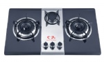 Stainless Steel Gas Hob Three Burner 73cm