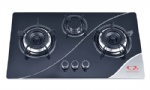 Stainless Steel Gas Hob Three Burner 73cm