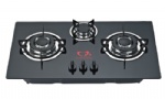 Glass Gas Hob Three Burner 70cm