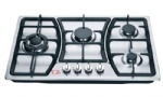 Stainless Steel Gas Hob Four Burner 80cm