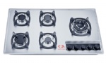 Stainless Steel Gas Hob Five Burner 90cm