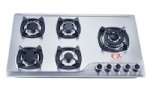 Stainless Steel Gas Hob Five Burner 90cm