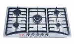 Stainless Steel Gas Hob Five Burner 90cm